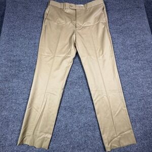 JB Britches Torino Khaki Worsted Wool Dress Pants‎ Mens 36R Made in Italy 750TO